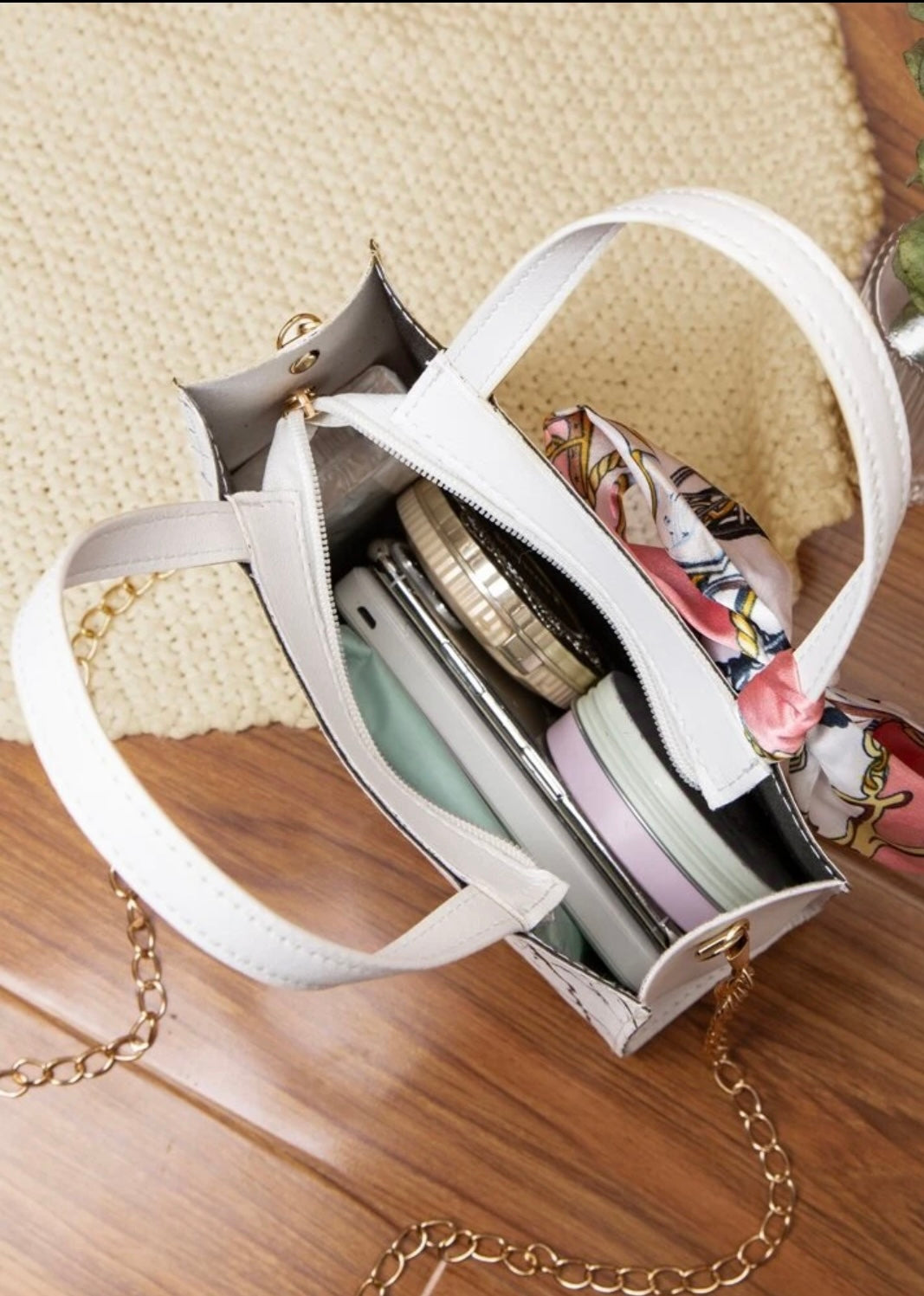 Twilly Scarf Decor Square Bag