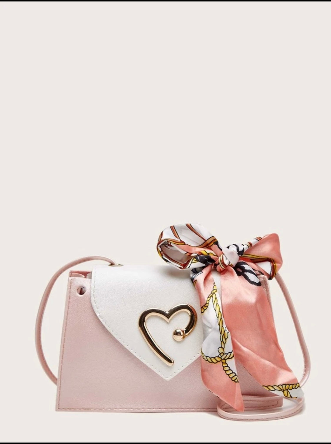 Scarf Decor Crossbody Bag
