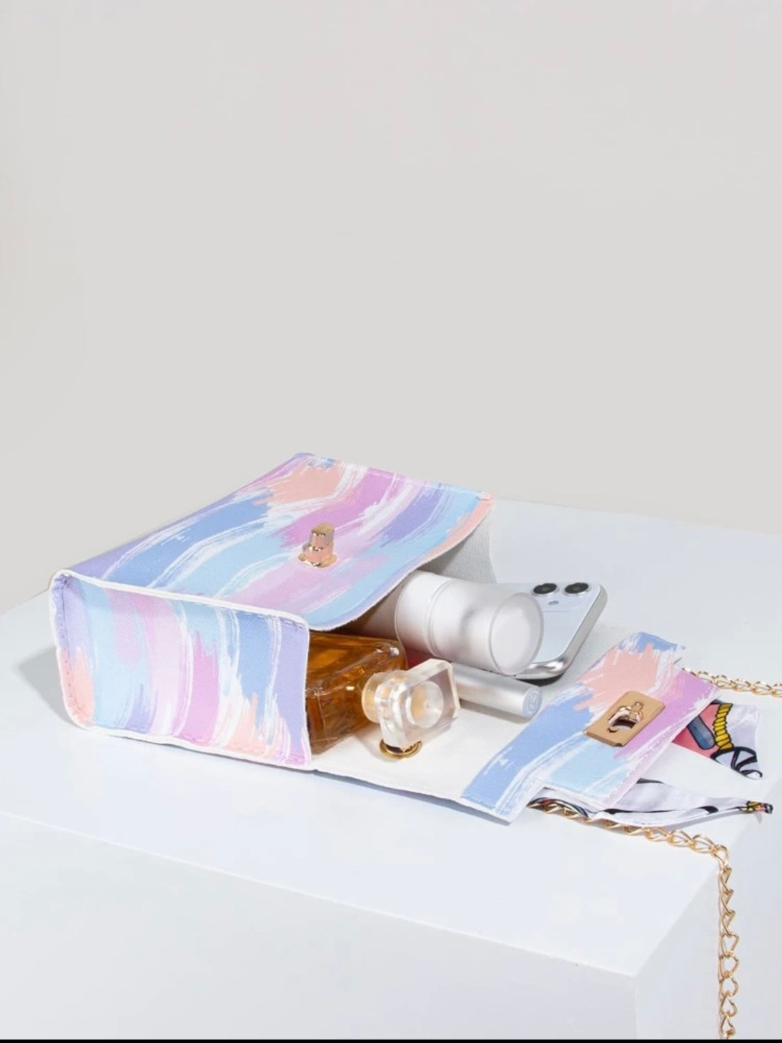 Twilly Scarf Decor Satchel Bag