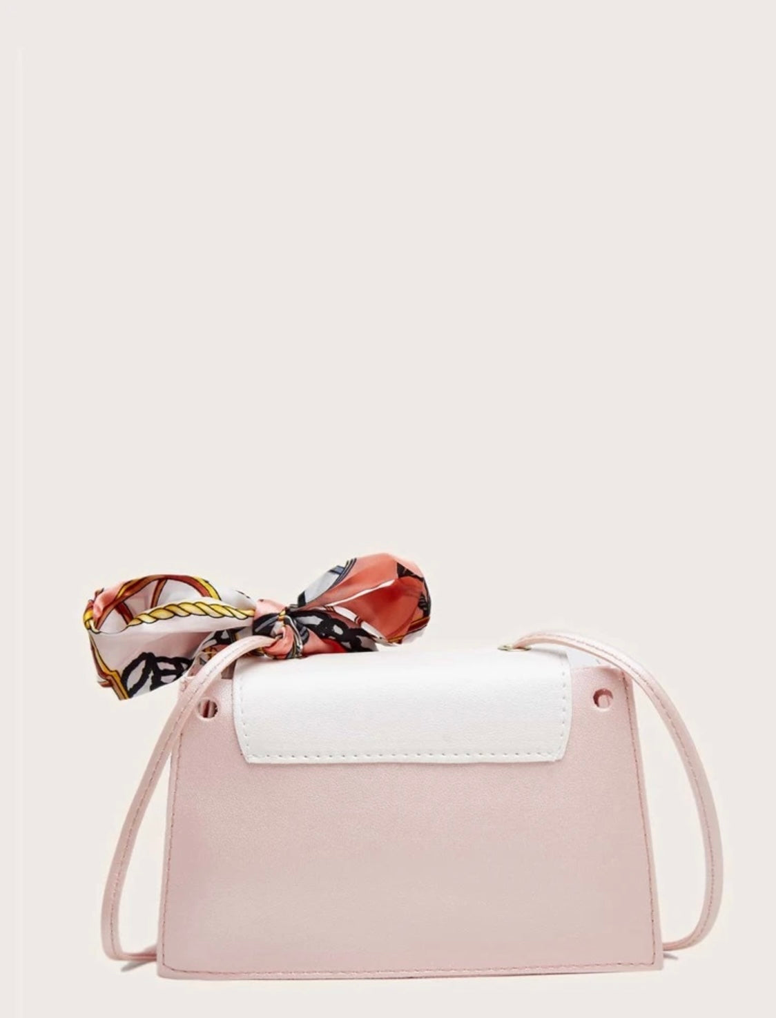 Scarf Decor Crossbody Bag