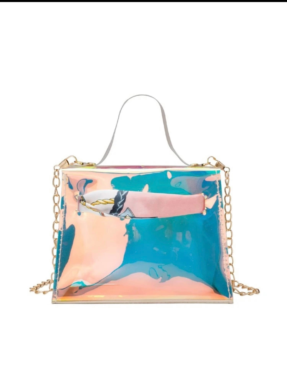 Holographic Satchel Bag