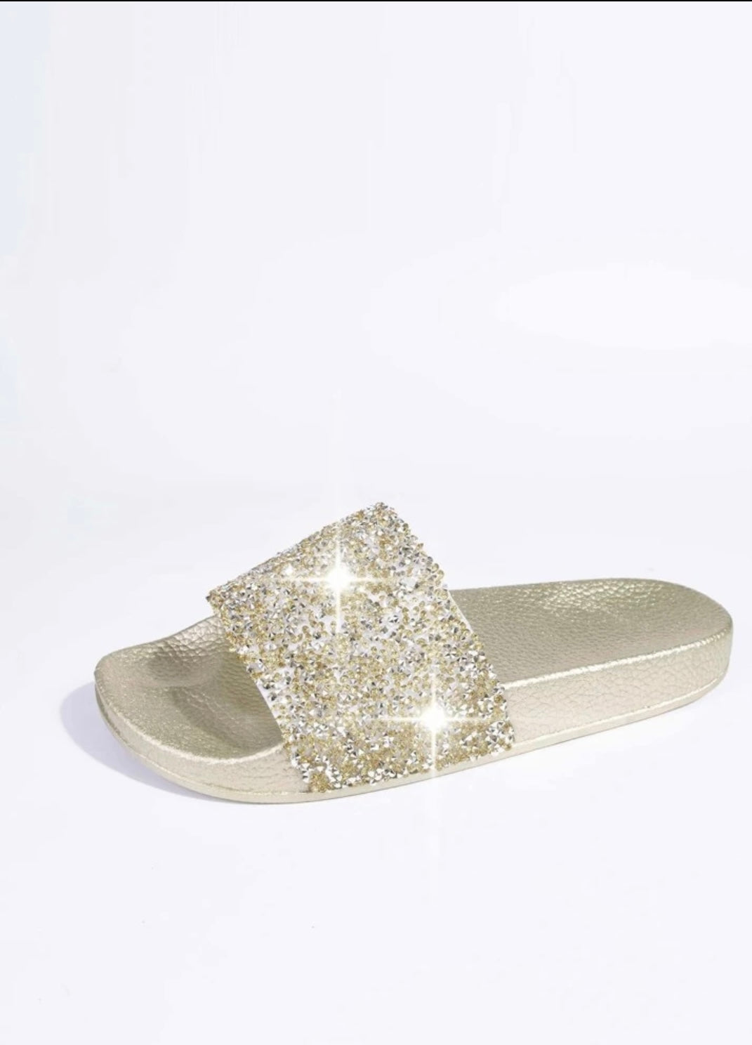 Metallic Rhinestone Slides