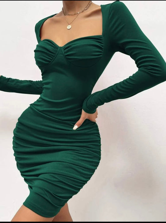 Sweetheart Neck Bodycon Dress